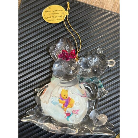 Bradford Editions Disney Winnie The Pooh Tigger 4 Crystal Clear Ornaments 2004 - Picture 3 of 14